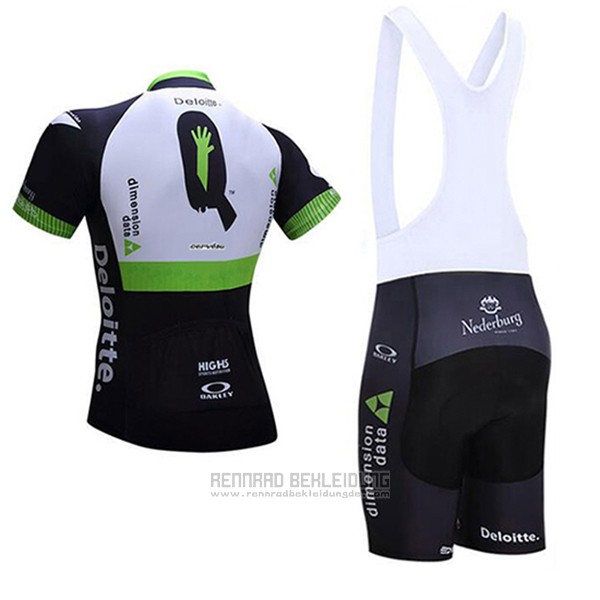 2017 Fahrradbekleidung Dimension Data Wei und Shwarz Trikot Kurzarm und Tragerhose - zum Schließen ins Bild klicken